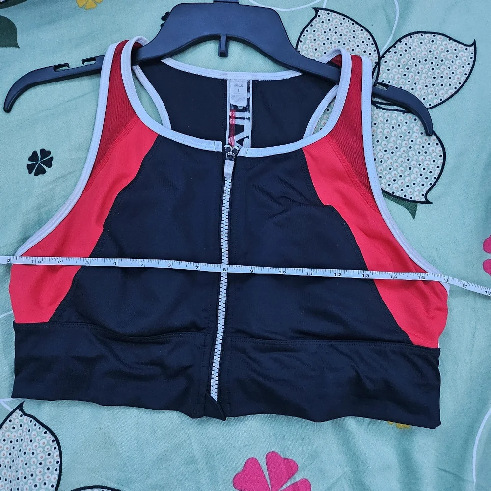 Fila Sports Women's Zip-up Bralette Top